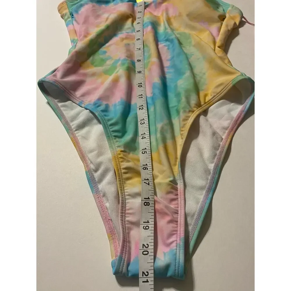 Stoney Clover Lane Women’s Pastel Tie Dyed One-Piece Swimsuit Size Small (4/6)